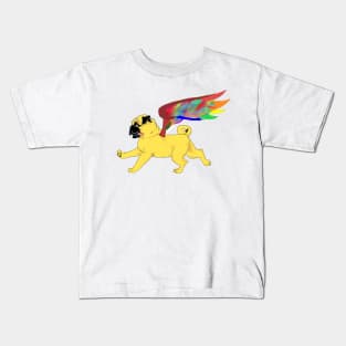 Fenghuang the flying pug Kids T-Shirt